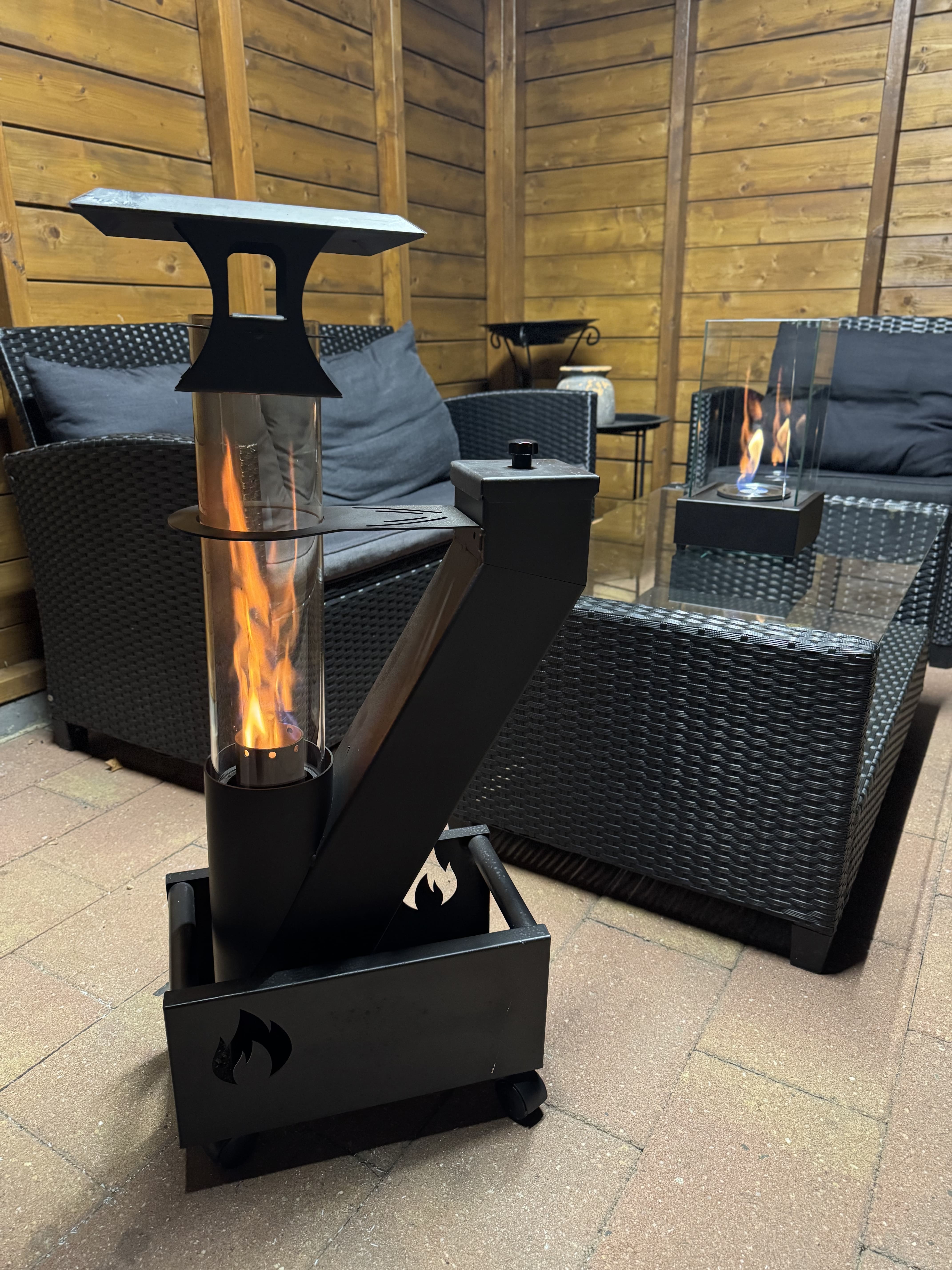 Fire Rocket Combideal – Pelletkachel + Mini Tafelhaard