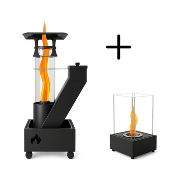 Fire Rocket Combideal – Pelletkachel + Mini Tafelhaard