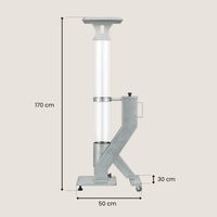 FireRocket Pro RVS Pelletkachel 170 cm